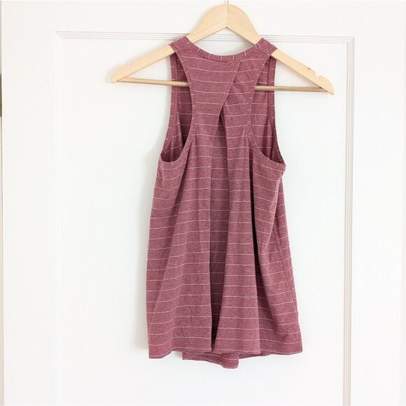 Lululemon All Tied Up Striped Pink Tank Top, size 2 - Picture 2 of 6